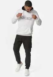 Indicode Cargo Stoffhose Booth Dunkelgrau/Khaki/Schwarz/Grau
