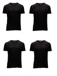 Jack & Jones T-Shirt (4er Pack) Schwarz