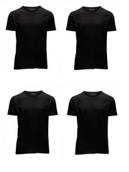 Jack & Jones T-Shirt (4er Pack) Schwarz