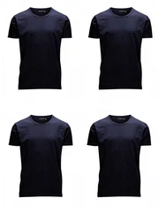 Jack & Jones T-Shirt (4er Pack) Dunkelblau
