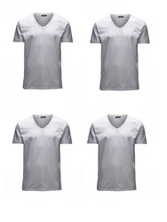 Jack & Jones T-Shirt (4er Pack) Grau/Dunkelgrau/Silber/Hellgrau