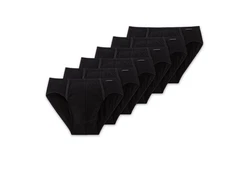 Schiesser Slip Essentials ohne Eingriff Schwarz/Dunkelgrau