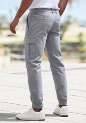 AUTHENTIC LE JOGGER Cargohose Hellgrau/Grau