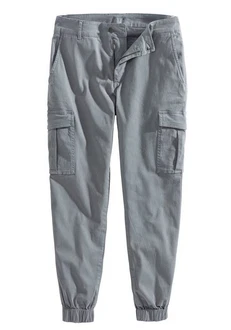AUTHENTIC LE JOGGER Cargohose Hellgrau/Grau