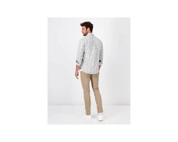 FYNCH-HATTON Langarmhemd Langarmshirt Premium Print orange