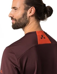 VAUDE T-Shirt Qimsa LS Shirt (1-tlg) Rot/Bordeaux/Dunkelrot/Lila