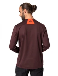 VAUDE T-Shirt Qimsa LS Shirt (1-tlg) Rot/Bordeaux/Dunkelrot/Lila