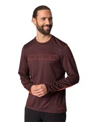VAUDE T-Shirt Qimsa LS Shirt (1-tlg) Rot/Bordeaux/Dunkelrot/Lila