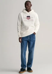 Gant Hoodie REG ARCHIVE SHIELD HOODIE Ecru