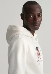 Gant Hoodie REG ARCHIVE SHIELD HOODIE Ecru