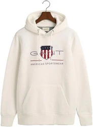 Gant Hoodie REG ARCHIVE SHIELD HOODIE Ecru