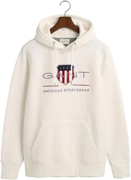 Hoodie REG ARCHIVE SHIELD HOODIE mit modischer Logostickerei auf der Brust