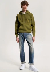 Tommy Hilfiger Sweatshirt Tommy Logo Tipped Hoody Dunkelgrün/Grün