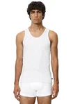 Marc O'Polo Muscleshirt mit Ringerrücken (2er Pack) Weiß/Creme