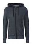 s.Oliver Strickjacke mit Reißverschluss und Two-Tone-Struktur Dunkelblau/Dunkelgrau/Grau/Hellgrau