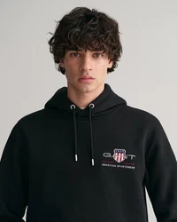 Gant Regular Medium Archive Shield Hoodie Schwarz/Lila/Weiß/Orange/Dunkelblau/Hellblau