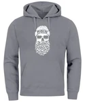 Neverless Hoodie Herren Totenkopf Nordisch Moin Hamburg Dialekt Skull Anker Grau/Dunkelgrau/Lila/Hellgrau