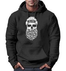 Neverless Hoodie Herren Totenkopf Nordisch Moin Hamburg Dialekt Skull Anker Schwarz/Grün/Lila