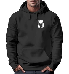 Neverless Hoodie Herren Print Aufdruck Logo Schwarz/Braun/Beige