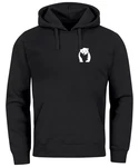 Neverless Hoodie Herren Print Aufdruck Logo Schwarz/Braun/Beige