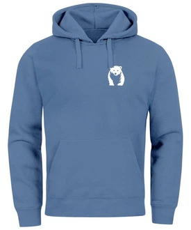 Neverless Hoodie Herren Print Aufdruck Logo Blau/Hellblau Neverless Hoodie Herren Print Aufdruck Logo Blau/Hellblau