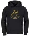 Neverless Hoodie Herren Eletronic Dance Music MichelangeloTechno DJ Schwarz/Rot