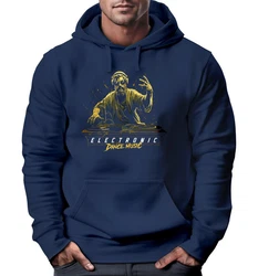 Neverless Hoodie Herren Eletronic Dance Music MichelangeloTechno DJ Blau/Lila/Dunkelblau/Hellblau