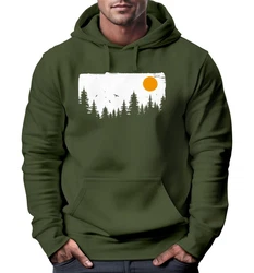 Neverless Hoodie Herren Outdoor Adventure Grün/Dunkelgrün
