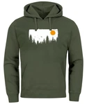 Neverless Hoodie Herren Outdoor Adventure Grün/Dunkelgrün