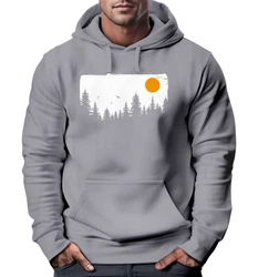 Neverless Hoodie Herren Outdoor Adventure Orange/Grau/Hellgrau/Türkis/Dunkelgrau