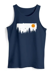 Neverless Tanktop Herren Outdoor Adventure Dunkelblau/Blau