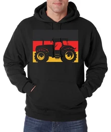 Kapuzenpullover Deutschland Traktor Herren Hoodie Pullover mit trendigem Frontprint
