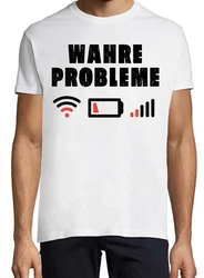 Youth Designz Print-Shirt Wahre Probleme Herren T-Shirt Weiß