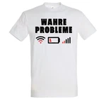 Youth Designz Print-Shirt Wahre Probleme Herren T-Shirt Weiß