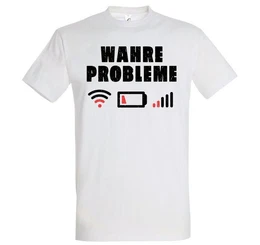 Print-Shirt Wahre Probleme Herren T-Shirt mit lustigem Spruch