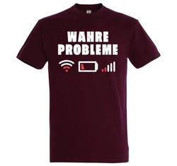 Youth Designz Print-Shirt Wahre Probleme Herren T-Shirt 