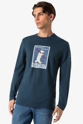 SUPER.NATURAL Langarmshirt Merino Longsleeve SKIATORE LS Blau/Dunkelblau/Hellblau