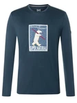 SUPER.NATURAL Langarmshirt Merino Longsleeve SKIATORE LS Blau/Dunkelblau/Hellblau