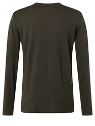 SUPER.NATURAL Langarmshirt Merino Longsleeve SKIATORE LS Dunkelgrün/Khaki/Braun