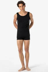 SUPER.NATURAL Tanktop für Herren SIERRA140 TANK Schwarz/Dunkelblau
