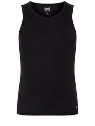 SUPER.NATURAL Tanktop für Herren SIERRA140 TANK Schwarz/Dunkelblau