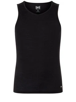 SUPER.NATURAL Tanktop für Herren SIERRA140 TANK Schwarz/Dunkelblau SUPER.NATURAL Tanktop für Herren SIERRA140 TANK Schwarz/Dunkelblau