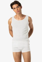 SUPER.NATURAL Tanktop für Herren SIERRA140 TANK Creme/Weiß
