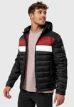 Indicode Herren Hampshire Steppjacke Dunkelrot/Rot/Schwarz