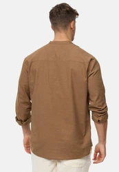 Indicode Langarmhemd Waylon Braun/Beige/Khaki