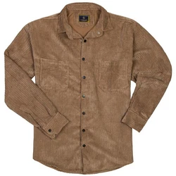 Lavecchia Langarmhemd Cordhemd LV-5578 Beige/Camel