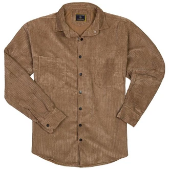 Lavecchia Langarmhemd Cordhemd LV-5578 Beige/Camel