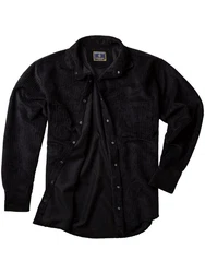Lavecchia Langarmhemd Cordhemd LV-5578 Schwarz