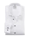 OLYMP Hemd Creme/Weiß/Braun