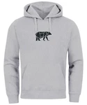 Neverless Hoodie Herren mit Aufdruck Polygon Design Print Br Bear Tiermotiv Grau/Hellgrau/Braun/Dunkelgrau Neverless Hoodie Herren mit Aufdruck Polygon Design Print Br Bear Tiermotiv Grau/Hellgrau/Braun/Dunkelgrau